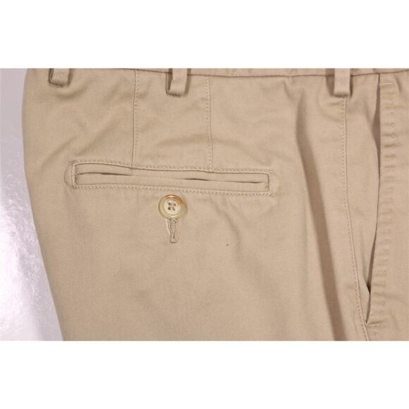 Peter Millar Men's Khaki Tan Flat Front Cotton Chino Pants 32x28 - Picture 3 of 7